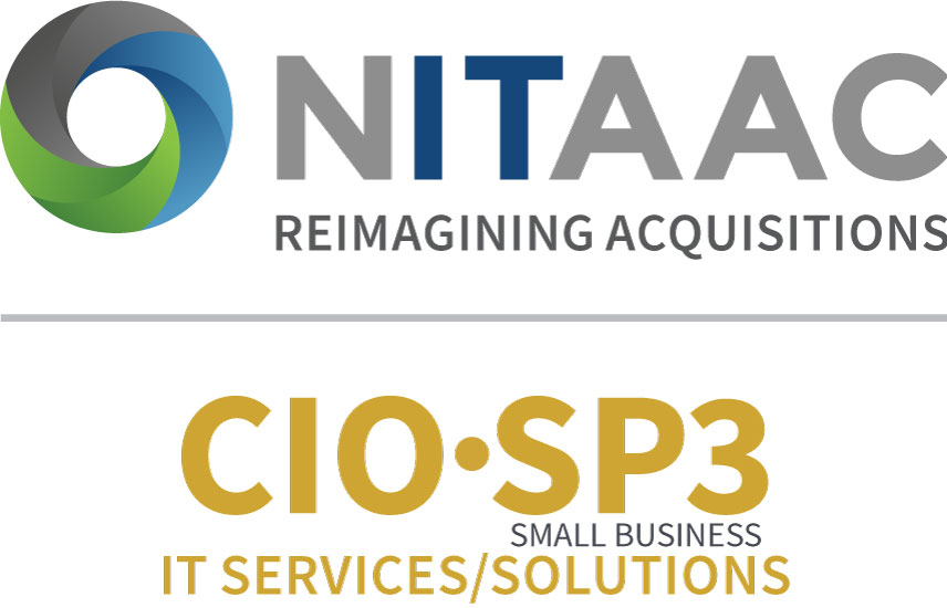 NITAAC: Reimagining Acquisitions Logo, and CIO SP3 Logo